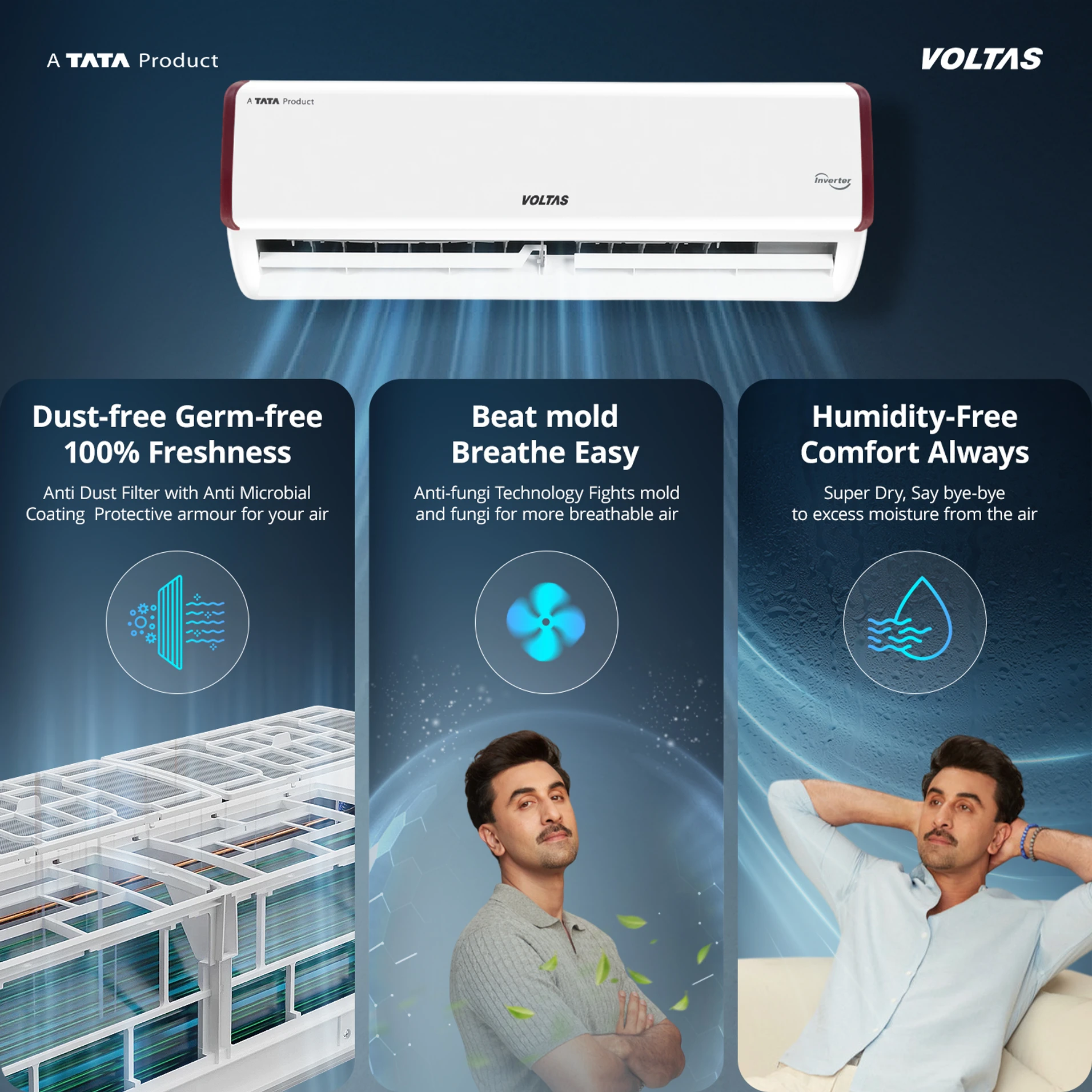 Voltas 2026 Model 1 Ton 3 Star Split Inverter AC - Image 10
