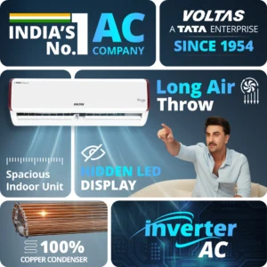 Voltas 2026 Model 1 Ton 3 Star Split Inverter AC
