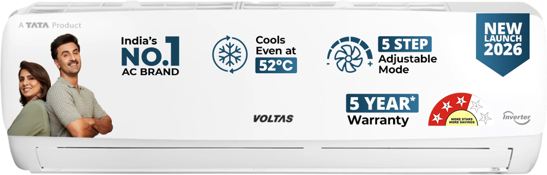 Voltas 2026 Model 1 Ton 3 Star Split Inverter AC - Image 9